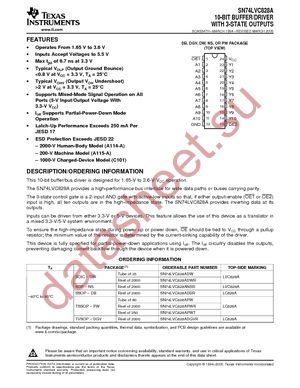 SN74LVC828ADBR datasheet  